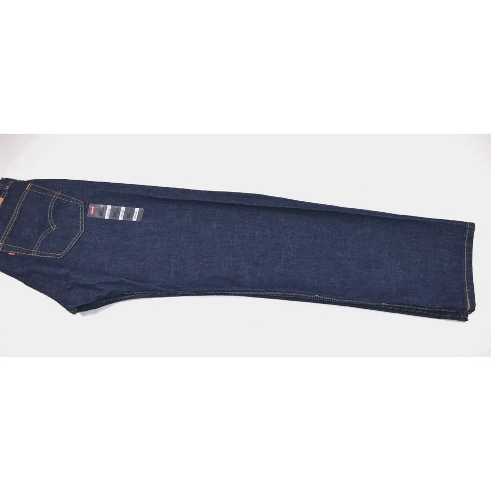 Levi's  505 Denim Blue Jeans Men's 33 x 32 (fits 32x31) Dark Wash Nwts Irregular